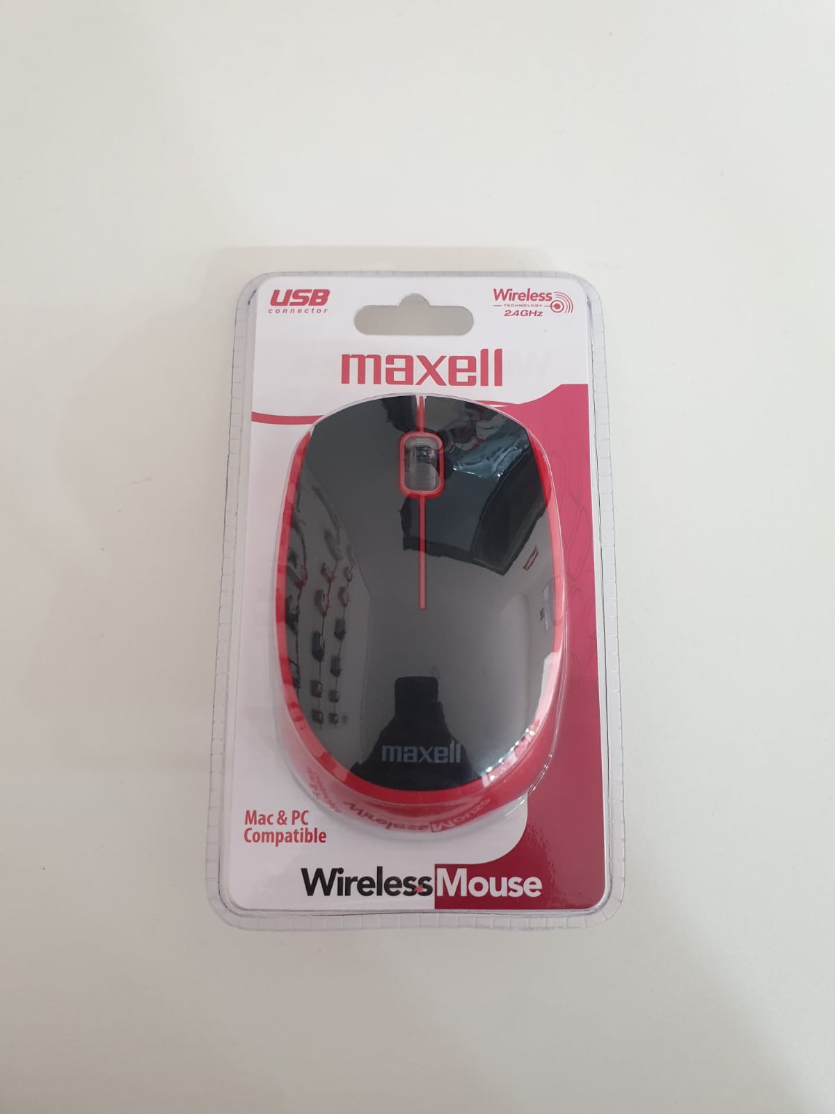Mouse Maxell MOWL-100 Vermelho